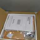 Corner Bamboo Bread Box for Kitchen Counter Large Capacity Rustic Bread Storage Container with Wavy Arcylic Transparent Door Vintage Storage for Homemade Bread (Brown)