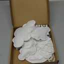 Ayfjovs 8pcs 3D Hanging Cloud Set with Moon and Stars for Ceiling Decor, Felt Artificial Ceiling Clouds for Art Stage Wedding Nursery Children Room Party Baby Shower Cloud Props