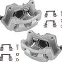 KUSATEC 18B4910A 18B4911A Disc Brake Caliper with Bracket fit for Chevy Malibu 2004-2012, Pontiac G6 2005-2008, Solstice 2006-2009, Saturn Aura 2007-2009, Sky 2007-2010; Both Left and Right side