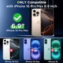 2 x SPIDERCASE Designed for iPhone 16 Pro Max Case, Built-in Camera Protection with 2Pcs Screen Protectors [Not Yellowing] Slim Protective Phone Case for iPhone 16 Pro Max 6.9'',Clear