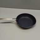 MsMk Small Nonstick Frying pan Blue, 8-inch Durable Egg Omelet Skillet, Titanium and Diamond Non Stick Coating From USA, for Induction,Cerammic and Gas Cooktops, Oven Safe,Dishwasher Safe