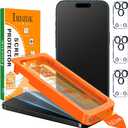 IMBZBK [Auto-Dust Removal] 3 Pack Matte Screen Protector for iPhone 17 Pro [Military Grade] Accessories, Case Friendly Film, 3 Tempered Glass Camera Lens Protector, Anti-Glare, Smooth as Silk