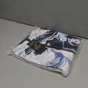 FKEEP Women's Polo Shirts Long Sleeve UPF 50+ Sun Protection Tennis Golf Workout Tops Sport Zipper V Neck (08 Ink Flowers)