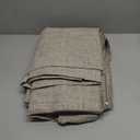 Joydeco Linen Blackout Curtains for Bedroom - 100% Light Blocking 1 Panels, Linen Drapes 70" W x 108" L, Thermal Insulated Room Darkening Curtains for Living Room, Rod Pocket & Back Tabs