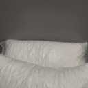 Cooling Side Sleeper Pillow for Neck and Shoulder Pain, Luxury Shredded Memory Foam Curved Bed Pillows for Sleeping Set of 2- Adjustable Queen Size- Washable Cover Crescent White