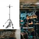 Hi Hat Stand, 1" Pipe Diameter High Hat Stand with Double Braced, 
Item dimensions L x W x H	24.6 x 4.5 x 4.1 inches