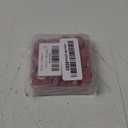 200 Grams Round Colorful Glass Mosaic Tiles, Bulk Mosaic Tiles for DIY Crafts, Flower Pots, Vases, Mugs, Garden Decoration, Red (monochrome)