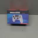 GamingBoy Light-up Wireless Controller for PS4/PC, 2 Pack Crack Design Remote Control for Ps4 with RGB Light,Hall Effect Joystick,1000mAh Battery,Vibration,6-Axis Sensor,Audio Jack,Type-C Port