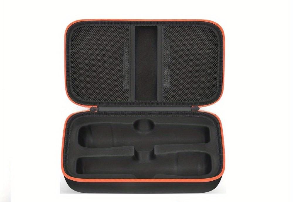 Wireless Microphone Case Compatible with Wireless 2 Microphone System, Handheld Dual Mic Case with EVA Hard Shell, Portable Mic Storage Bag for Singing or Karaoke