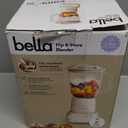 bella 10 Speed Countertop Blender, Juicer & Smoothie Maker, Fits-anywhere Kitchenware, Slim Flip & Store Design, Dishwasher Safe 48oz Capacity Pitcher & Lid, Stainless Steel Blade, 450 Watt, Oatmilk (6 Cup)