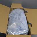 blunique Heated Blanket Electric Throw Waffle, 50x60 Inches Sherpa Fleece Fast Heating Blanket 6 Heating Levels & 4 Hours Auto Off ETL Certification,Haze Blue Throw