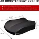 Car Seat Cushion, Ergonomic Memory Foam Auto Booster Seat Pad with Nonslip Bottom, Comfortable Vehicle Cushion for Short People Driving Fit for Sedan Truck SUV, Car Accessories (Black)