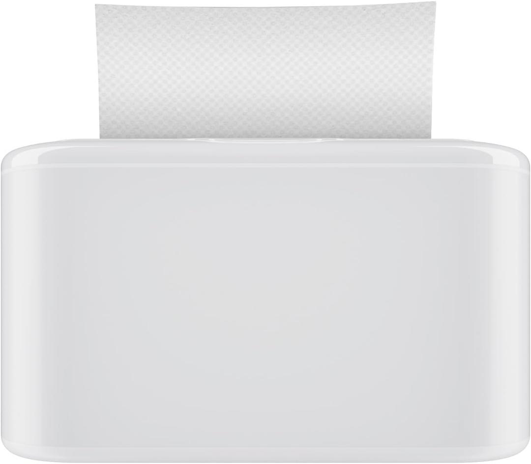 Paper Towel Dispenser Countertop, Multifold Hand Towel Dispenser for Bedroom, Bathroom, Kitchen, Toilet (White)