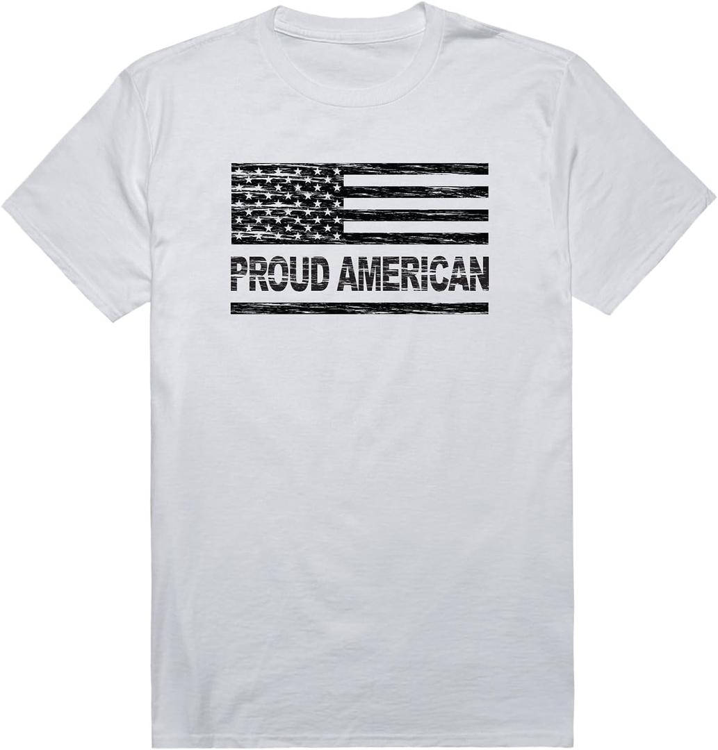 Rapiddominance America Tees Proud American (X-Large, White)