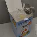 Glass Pitcher, veecom 80oz Water Pitchers with Lid and Spout for Drinks, Hot & Cold Beverage, Juice, Iced Tea Pitcher for Fridge, Borosilicate Glass Carafe/Jug with Brush