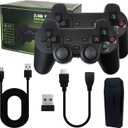 Upgraded Wireless TV Game Stick Built-in 20000+ Games, 64GB TF Card, 2.4GHz Wireless Gamepad with 15 Emulators Retro Video Games Gifts for Retro Gaming Lovers