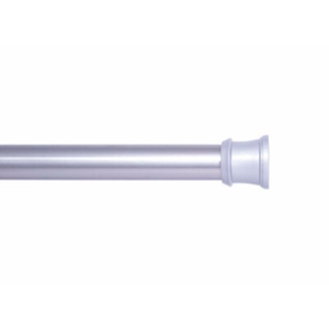 Kenney® Twist & Fit™ No Tools 1" Tension Utility Rod, 42-72", Brushed Nickel 