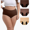 INNERSY Period Underwear for Women High Waisted Leak-Proof Postpartum Menstrual Panties 3-Pack 2XL