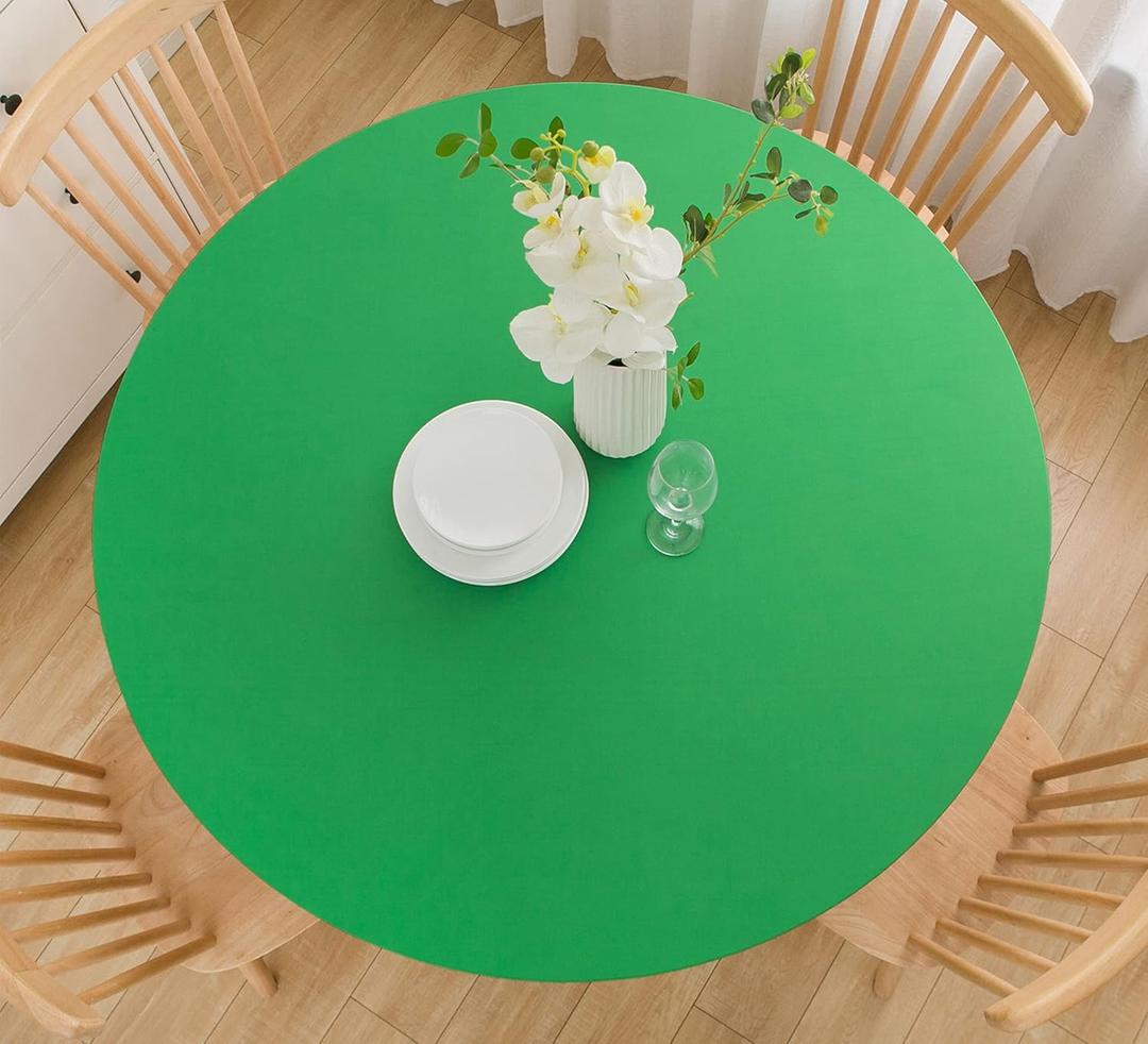 4ft By 4ft Round Green Tablecloth