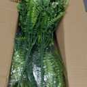 TURNMEON 12 Bundles 4 Styles Fake Plants Artificial Plants Outdoor, UV Resistant No Fade Fake Flowers Outdoor Faux Plants Boston Fern Lavender Plastic Greenery Shrubs for Outside Gardens Home Porch