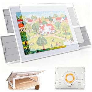 1500 Piece Puzzle Board with 360° Rotating Base & 3-Level Tilting Stand, Medium 1500 With Stand
