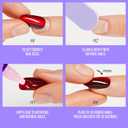 Kiss CORE, Press On Nails, Nail glue included, 'Shining Bright', Pink, Short Size, Almond Shape, Includes 32 Nails, 2g glue, 1 Manicure Stick, 1 Mini File