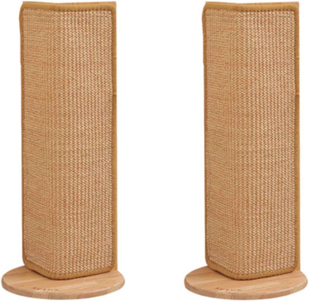 SHENGOCASE 2-Pack 24.5" Tall No Drilling Wall Sofa Couch Corner Cat Sisal Scratcher,Scratching Post,Replaceable Sisal Scratch Pad Mat, Couch Protector (24.5, 2pcs)
