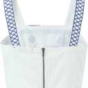 Women's Floral Embroidery Wide Strap Boho Crop Tops Square Neck Sleeveless Summer Cami Shots (White, XXL)