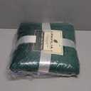 PAVILIA Soft Fleece Forest Green Throw Blanket for Couch, Lightweight Plush Warm Blankets for Bed, Fuzzy Cozy Flannel Blanket Throw for Sofa, Travel, Jacquard Pattern, Emerald Green, 50x60 inch