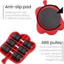 Heavy Duty Furniture Lifter,Furniture Movers with 4 Sliders for Easy Moving,Appliance Roller Suitable for Sofas, Couches and Refrigerators,Load Capacity: 660lbs Per Wheel