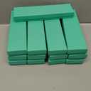 Teal Green Cotton Filled Cardboard Paper Jewelry Necklace, Bracelet, Earrings, Watches, Anklets Jewelry Gift Packaging Display Presentation Box Size-8.0" x 2.0" x 1.0" 13 total
