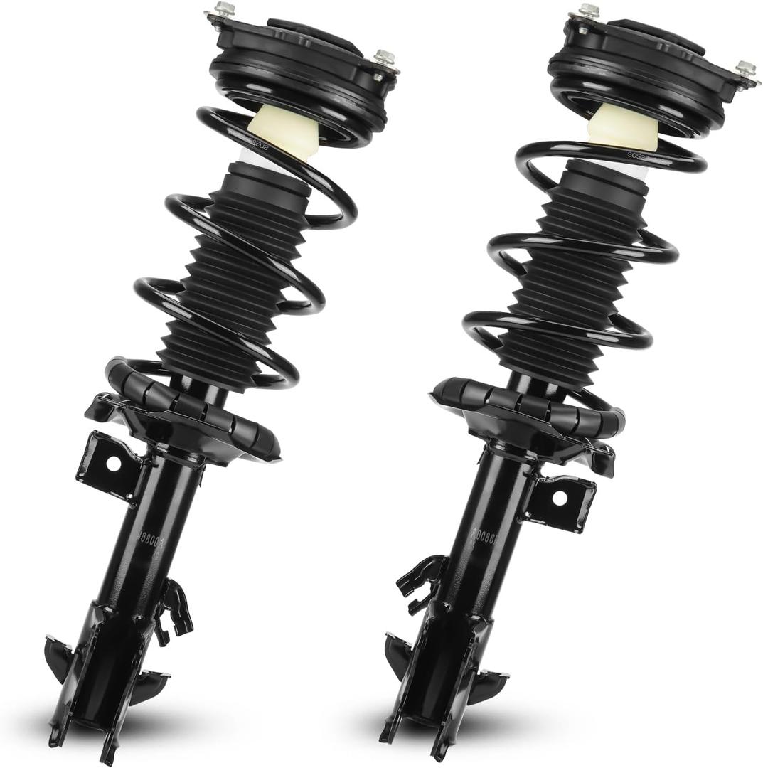 Front Complete Struts Spring Assembly Shocks Absorbers for Nissan Versa 1.6L 1.8L 2007-2011, for Versa 1.8L S SL Hatchback 2012, 172351 172352 (Set of 2) (Font Left and Right)