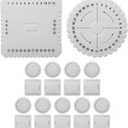 20 Pcs Round Kumihimo Disc Set - 40 & 32 Slots Thread Weaving Boards for Beginners - Portable Macrame Braiding Disk for DIY Bracelet, Cord Making & Jewelry Craft Projects