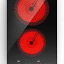ANHANE 12" Electric Induction Cooktop - 2 Burner 110V Stove Top - Infrared Heating, Built-in Double Burner Cooktop with 20 Temperature Settings, Compatible with All Cookware