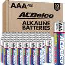 ACDelco 48-Count Triple AAA Batteries, Maximum Power Super Alkaline Battery for Home and Office, 10-Year Shelf Life, Reclosable Packaging