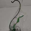 13 Inch Unique Ornament Display Stand, Black Metal Ornament Hanger Stand, S-type Two Hooks for Hanging Glass Globe(5inch), Christmas Ornament, Air Plant Terrarium, Witch Ball, Home Wedding Decoration (1, 13.8x5"Black)