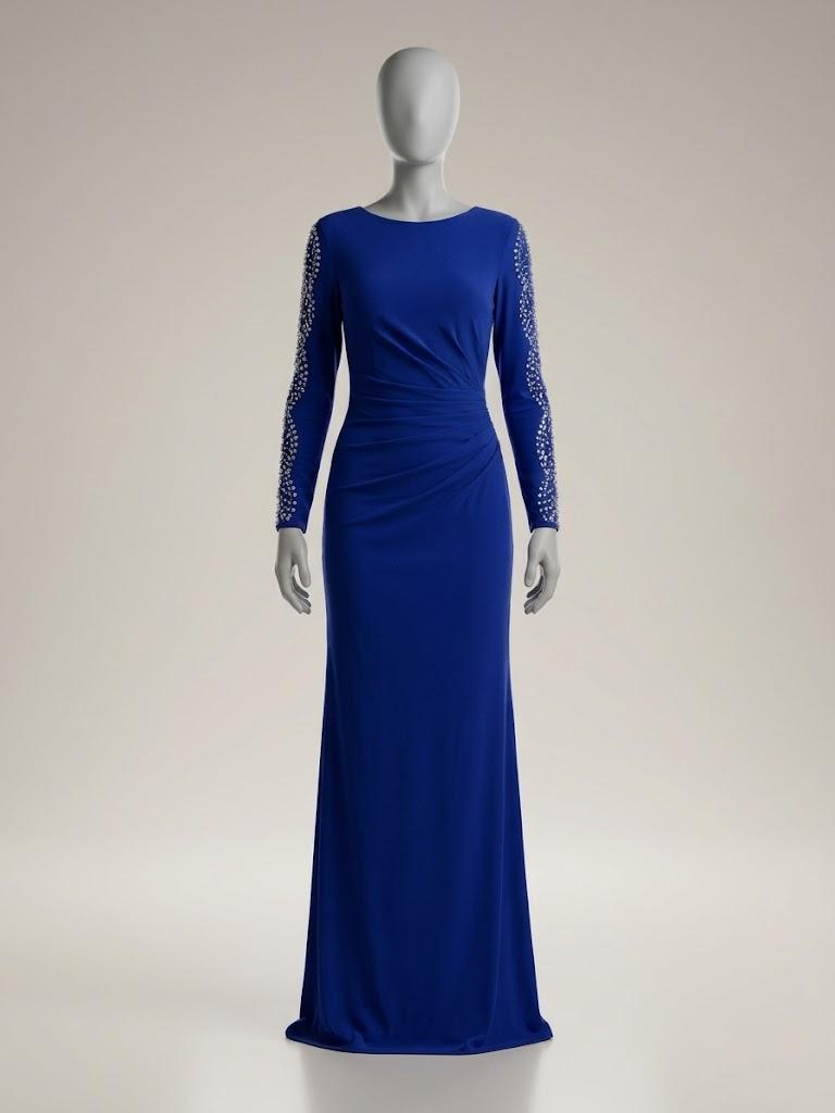 Formal Fall Long Sleeve Sequin Bodycon Maxi Dress Women 2026 Gown Sparkly, Fancy Jacquard Mesh, Lined, Cocktail Party, Dinner, Evening, Holiday, Wedding Guest Long Dress Size 8