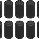 Uxcell 100Pcs PVC Heat Shrink Capsules Wine Bottle Capsules Shrink Cap Wrap Shrink Top Cover for Wine Cellars and Home Kitchen, Black/Black 30x60mm