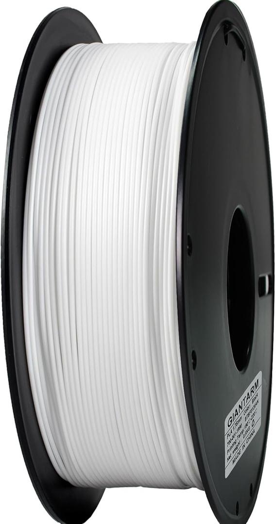 GIANTARM 3D Printer Filament, 0.5kg White PLA Filament,1.75mm Dimension Accuracy +/- 0.03mm, 3D Printing Filament