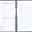 NotePro Undated Daily Planner, Black, 200 Pages,10 3/4 x 8-1/2 Inches