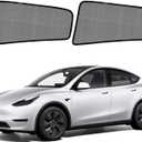 Model Y Specific Side Window Sun Shades, 2020-2025 Rear Vehicle Interior Shade for Baby Mesh Covers, Breathable, UV Protection and Heat Insulation (Model Y(2020-2025Not Juniper)), Rear Side-2pcs