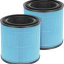 2 Pack AP0601 Filters Compatible with AIRTOK AP0601 Air Purifier 4-IN-1 HEPA Filter for Smoke Dust Odors Pollen Pet Dander Quiet 99.9% Removal to 0.3 Microns for Home Bedroom