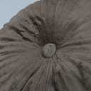 Namalu Round Throw Pillow 13.8 Inch Decorative Round Velvet Floor Pillows Small Pumpkin Throw Cushion for Living Room Sofa Bed(Coffee,2 Pcs) (Coffee)