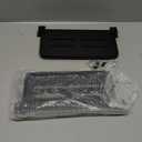 SAGUD 2pcs Bathroom Shelf Wall Mounted Hidden Foldable Shelves for Compact Camper Storage 12inch Waterproof Metal Shower Rack for Laundry Toilet Room RV Wall Organizer, Black