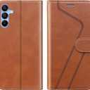 CIVICASEA for Samsung Galaxy A15 5G Wallet Case, Flip Case with RFID Blocking Credit Card Holder, PU Leather Matching Phone Case for Samsung A15,Brown