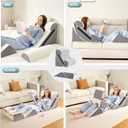 Yojoker 6pcs Orthopedic Bed Wedge Pillow Set for Sleeping, Post Surgery Foam for Body, Back and Leg Pain Relief Comfortable & Adjustable Support Pillows-Anti Snoring, Heartburn
