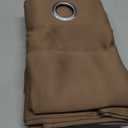 YoungsTex Taupe Blackout Curtains 45 Inches Length - Short Thermal Insulated Drapes with Grommet Room Darkening Privacy for Bedroom Window, 2 Panels, 42 x 45 Inch