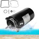 UST1152 Swimming Pool Pump Motor Kit 1.5HP, 115/230V Round Flange Pool Pump Motor Replacement for Hayward/Super Pump/Super II/Northstar and Jacuzzi Magnum Pumps