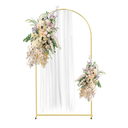 7.2'L x 4'W Gold Metal Arch Backdrop Stand, Square Balloon Arch Stand Wedding Frame for Birthday Party, Baby Shower, and Ceremony Decoration