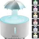 Missfly Aromatherapy Diffuser,Clouds and Cool Mist Humidifier,360 Rotatable,Super Quiet, Easy to Fill & Clean, Auto Shut-Off,300ml Humidifiers for Bedroom Home and Office (White)